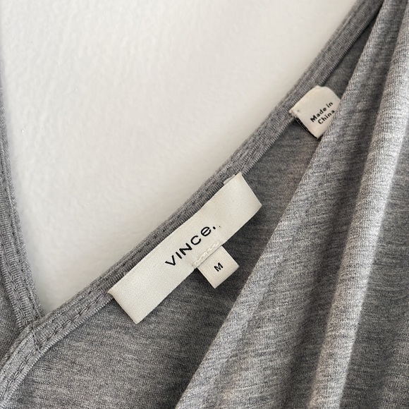 Vince Gray Midi Wrap Dress - Picture 3 of 5